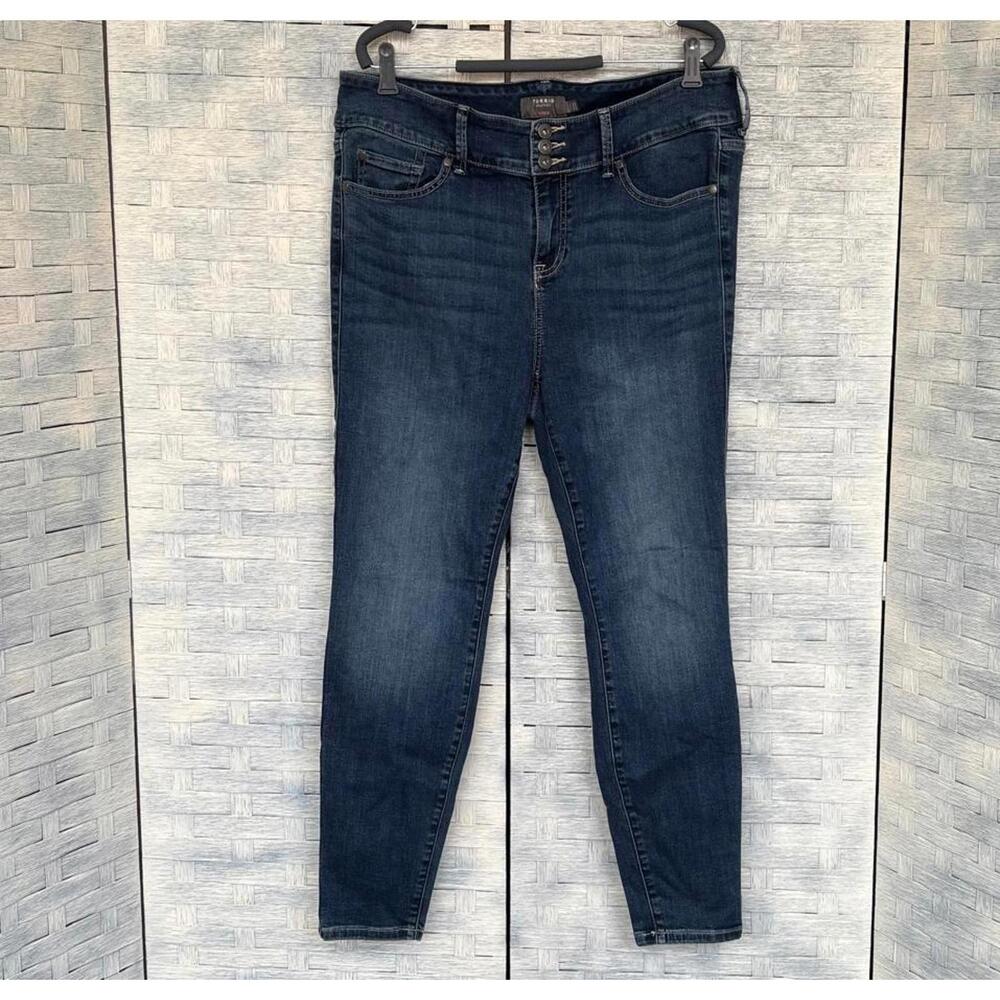 Torrid Jeans 16R Dark Wash High Rise Skinny Fit Button Fly Denim‎ - Picture 2 of 8